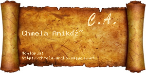 Chmela Anikó névjegykártya